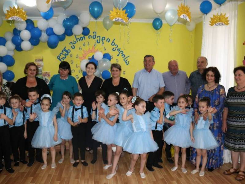 ცაგერის N 1 საბავშვო ბაღში გამოშვების ზეიმი შედგა